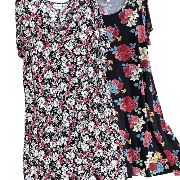 🌸 Bundle: LuLaRoe & Jaclyn Smith Floral Dresses - Size 3XL - Picture 2 of 7